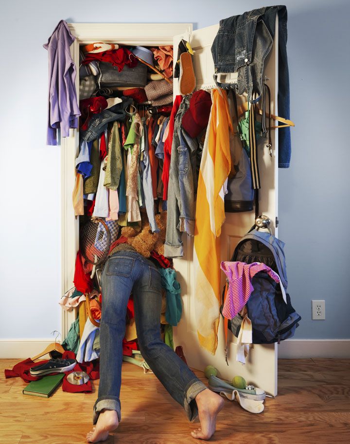 Image result for overflowing closet